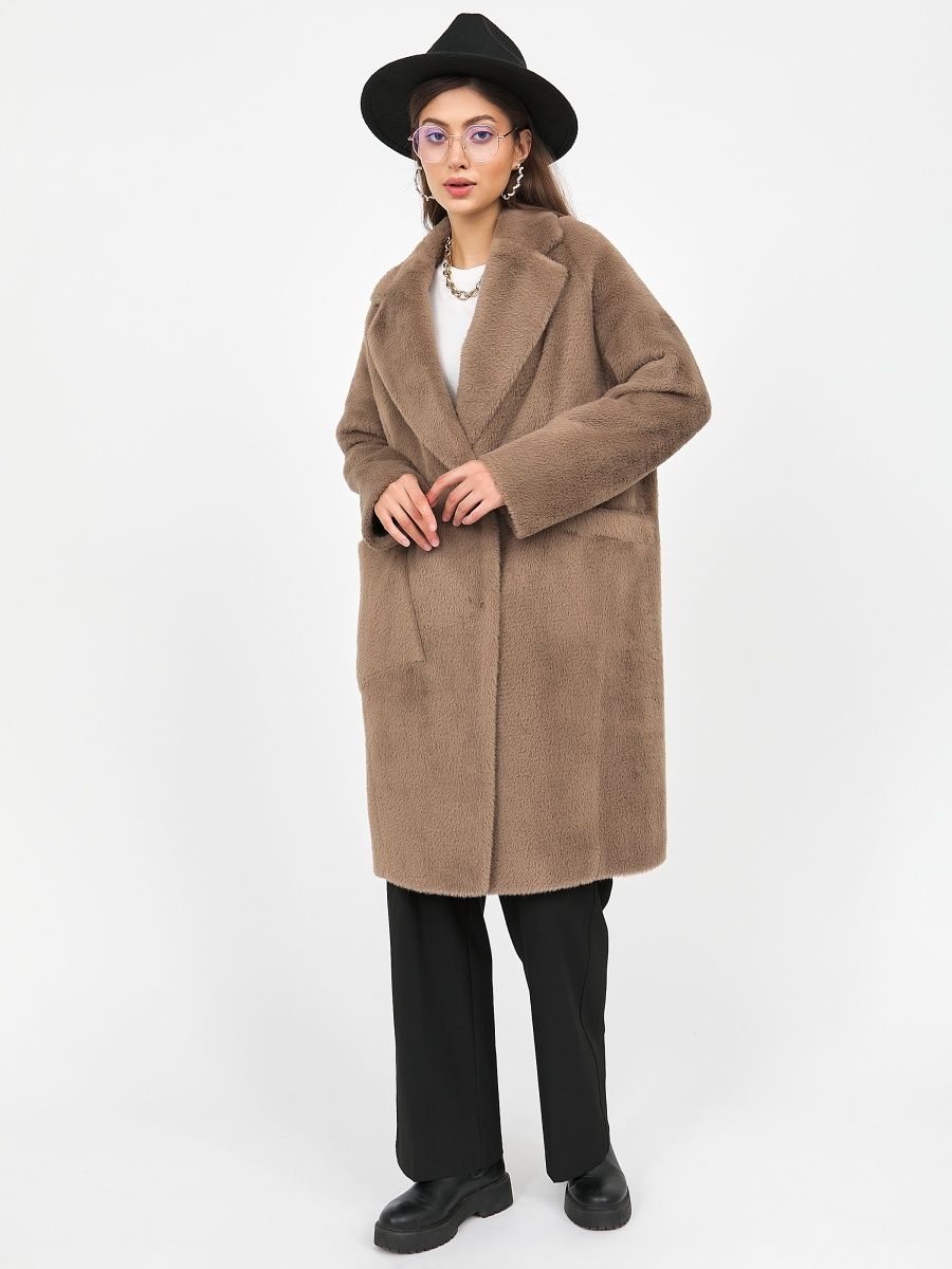 

Пальто женское Louren Wilton 024-LW коричневое 44 RU, 024-LW