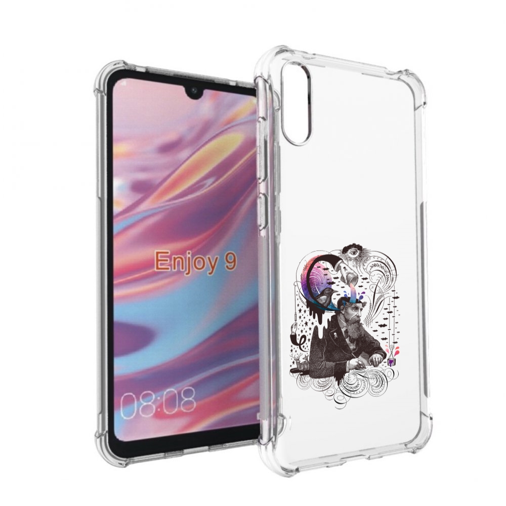 

Чехол бампер MyPads абстракция думающий мужчина для Huawei Enjoy, Прозрачный, Tocco