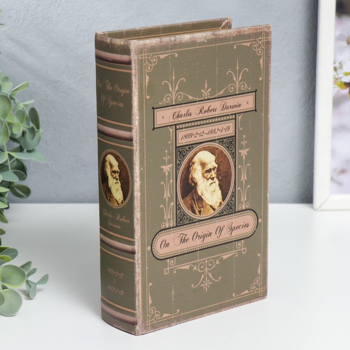 

Сейф-книга дерево кожзам "Чарльз Роберт Дарвин. Происхождении видов" 21х13х5 см
