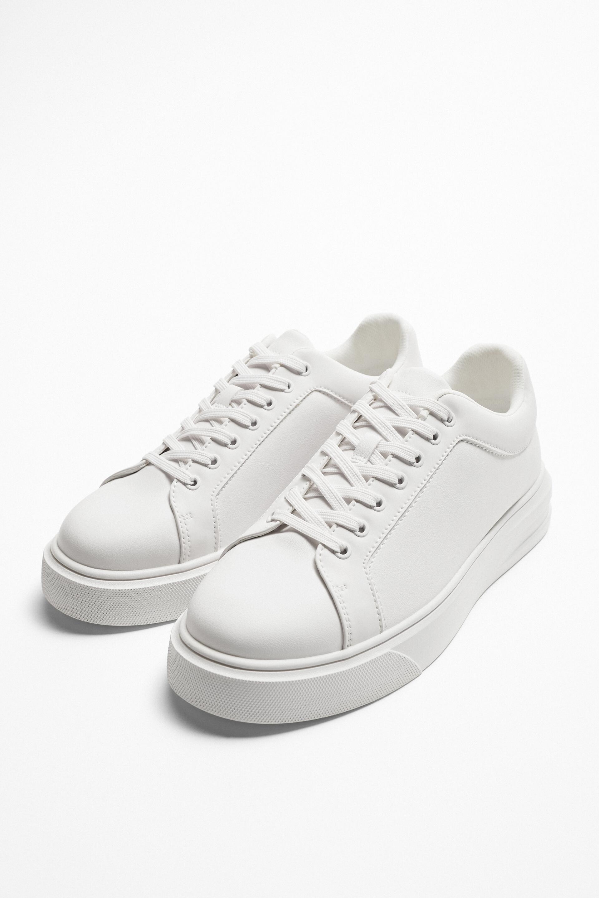 Кеды мужские ZARA 12229020 белые 41 RU (доставка из-за рубежа)