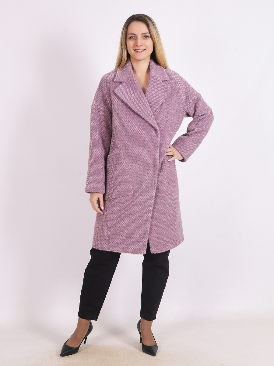 

Пальто женское Louren Wilton 024-LW фиолетовое 46 RU, 024-LW
