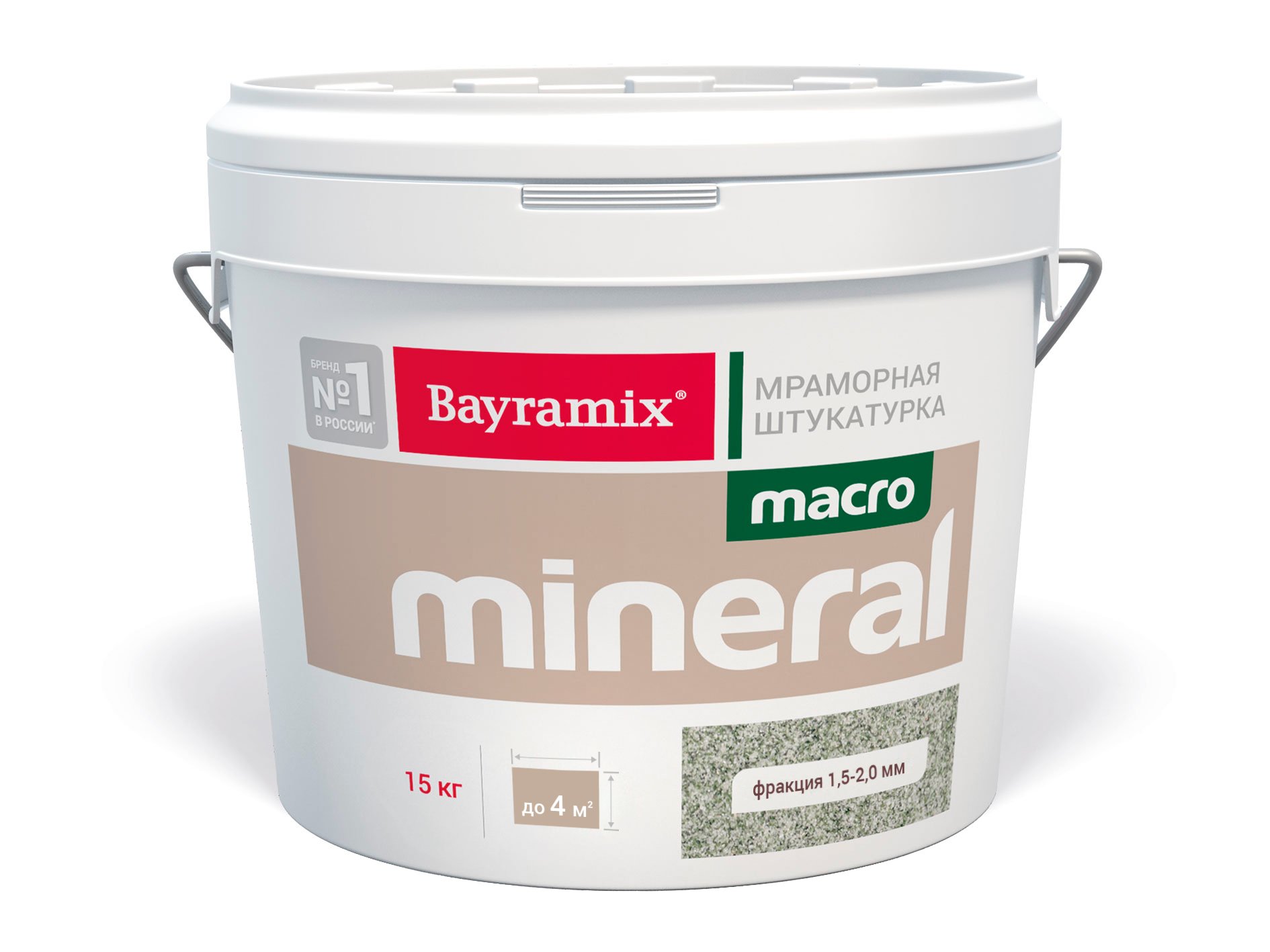 Декоративная мраморная штукатурка Bayramix Macro Mineral 1018, 15 кг