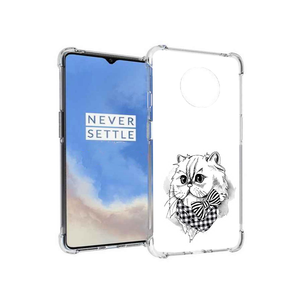 

Чехол MyPads Tocco для OnePlus 7T нарисованная красивая кошечка (PT227044.138.503), Прозрачный, Tocco