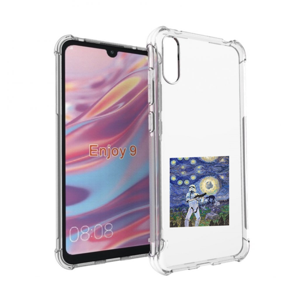 

Чехол бампер MyPads star wars звездная ночь для Huawei Enjoy 9., Прозрачный, Tocco