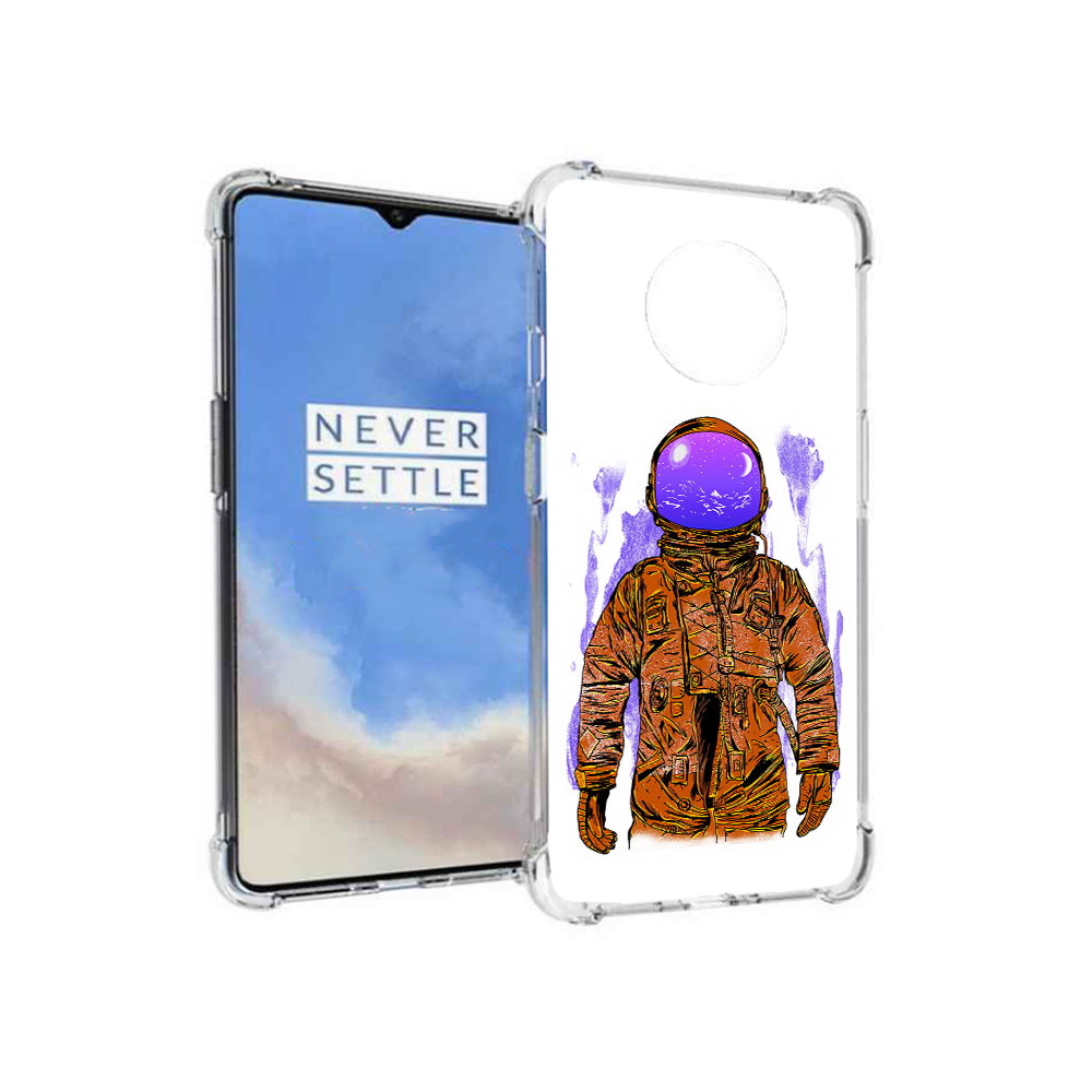 

Чехол MyPads Tocco для OnePlus 7T нарисованный мужчина в скафандре (PT227044.138.510), Прозрачный, Tocco