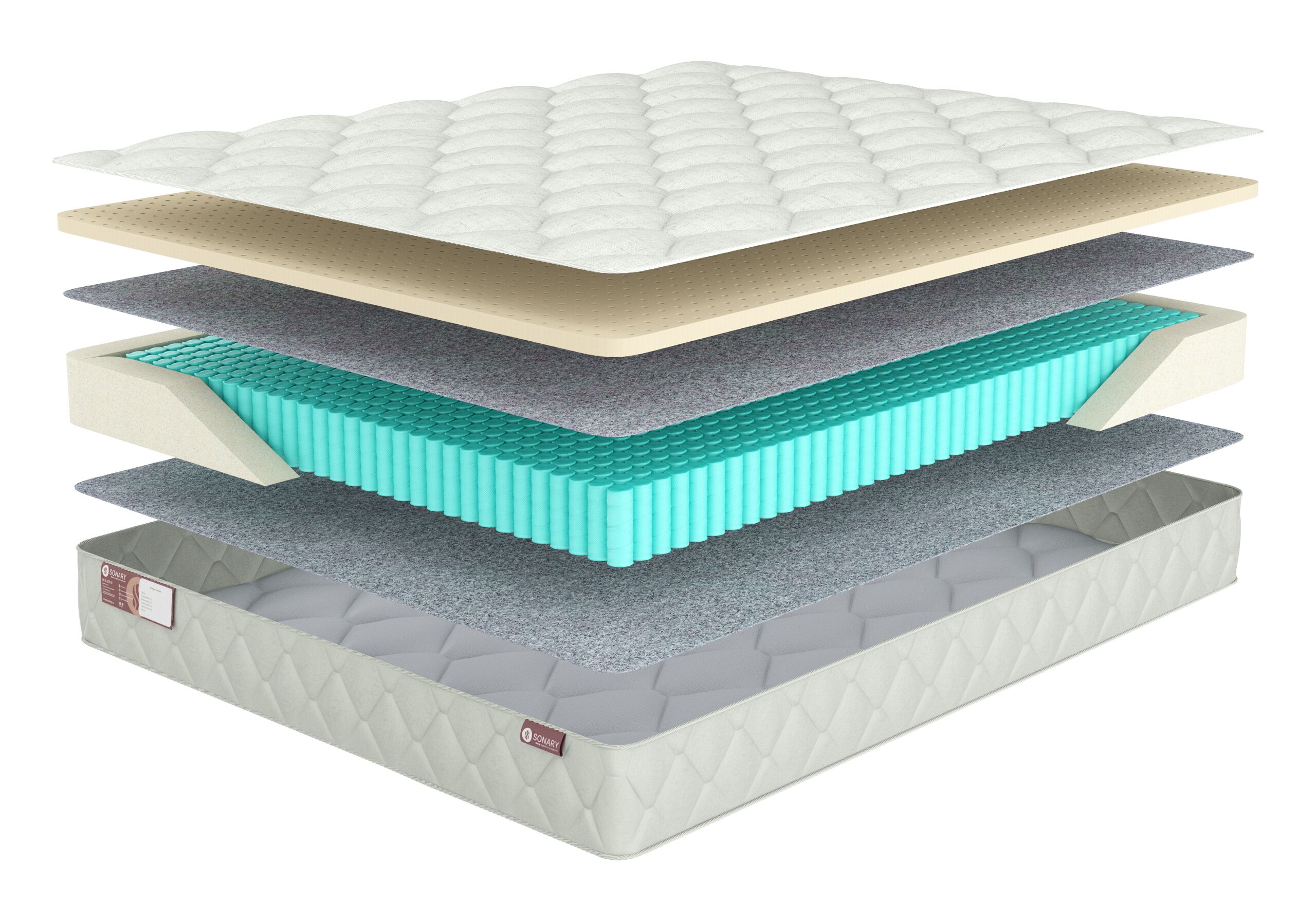 

Матрас Sonary Town Lesna 205х215, Белый, Lesna