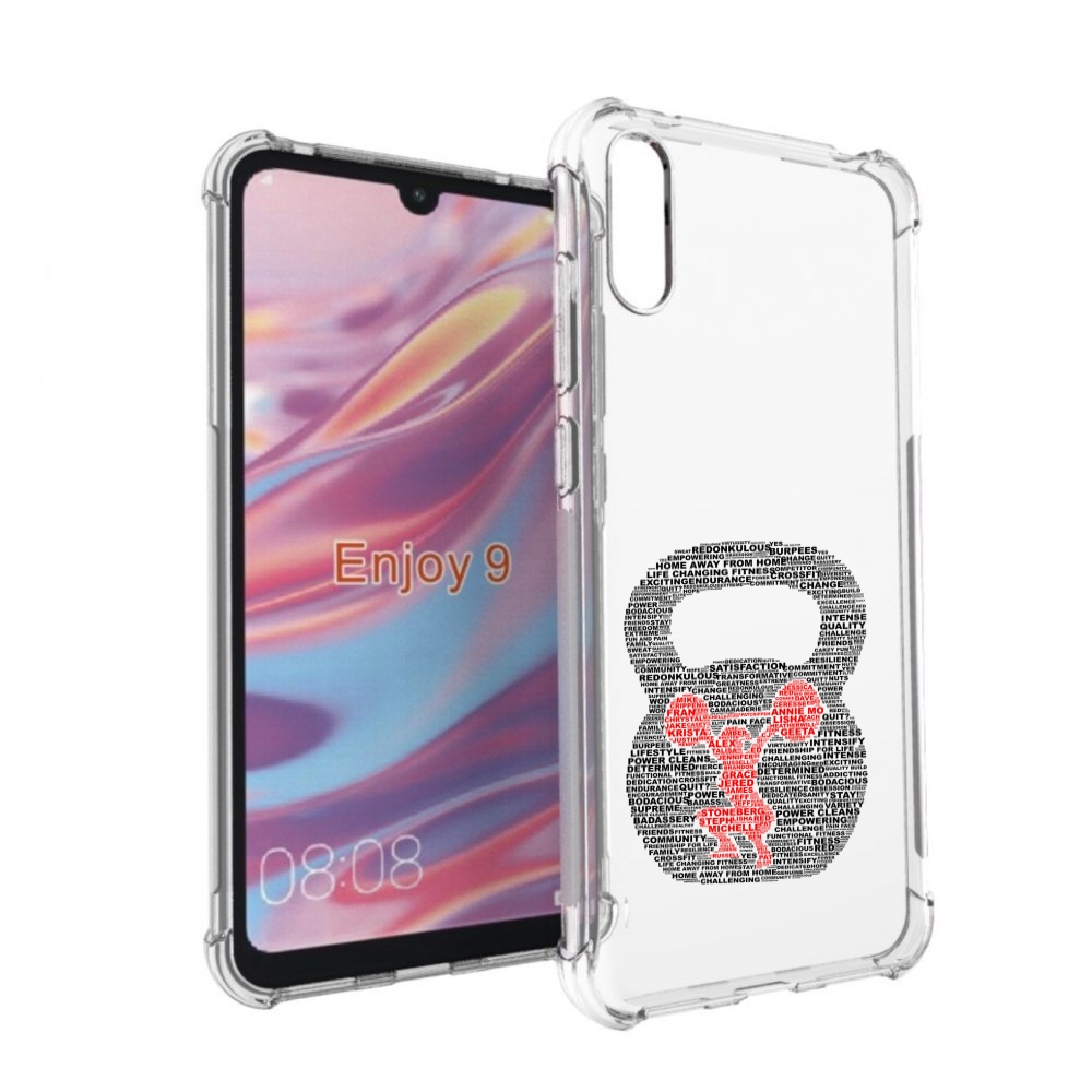 

Чехол бампер MyPads бодибилдинг гиря из слов для Huawei Enjoy 9., Прозрачный, Tocco