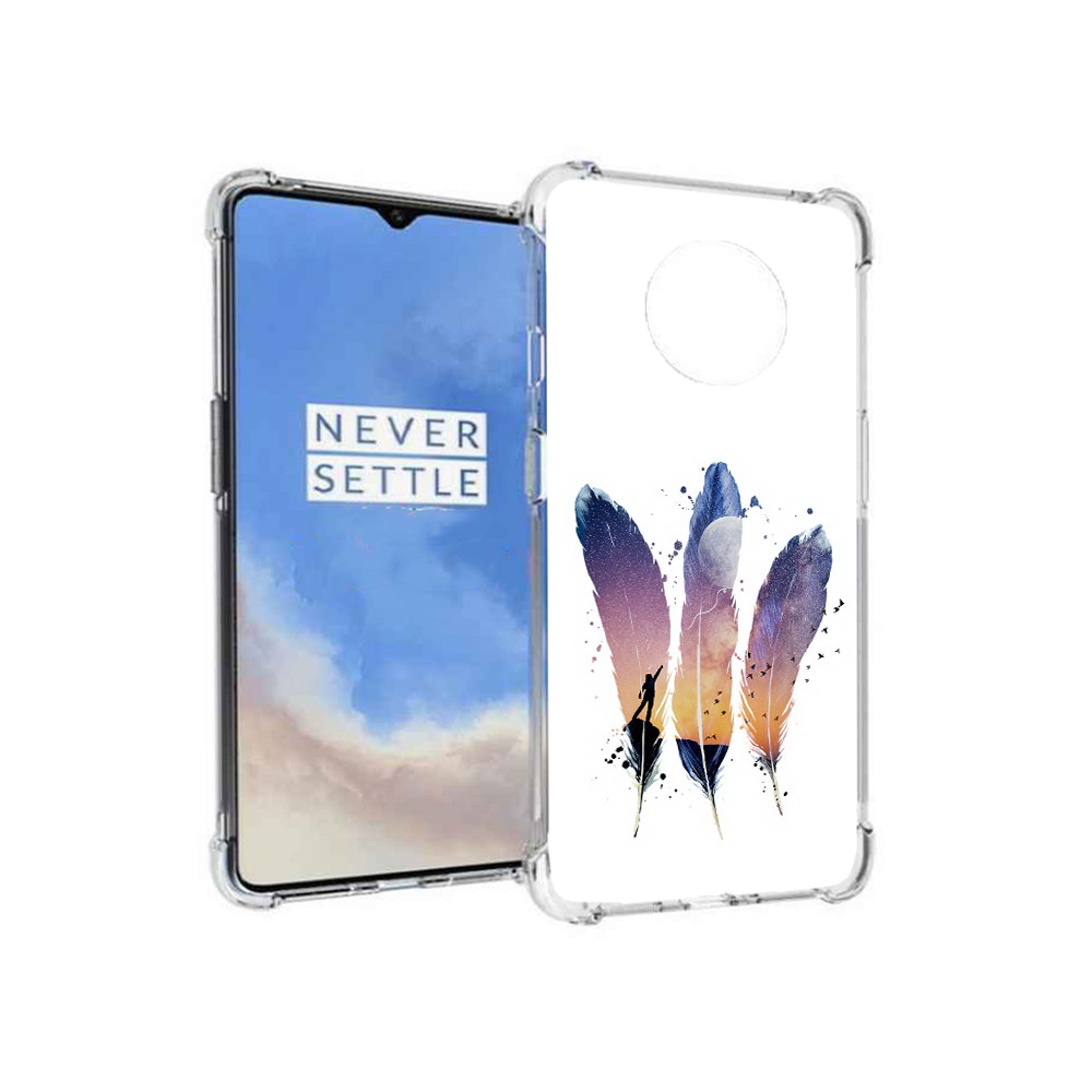 

Чехол MyPads Tocco для OnePlus 7T небесные перья (PT227044.138.519), Прозрачный, Tocco