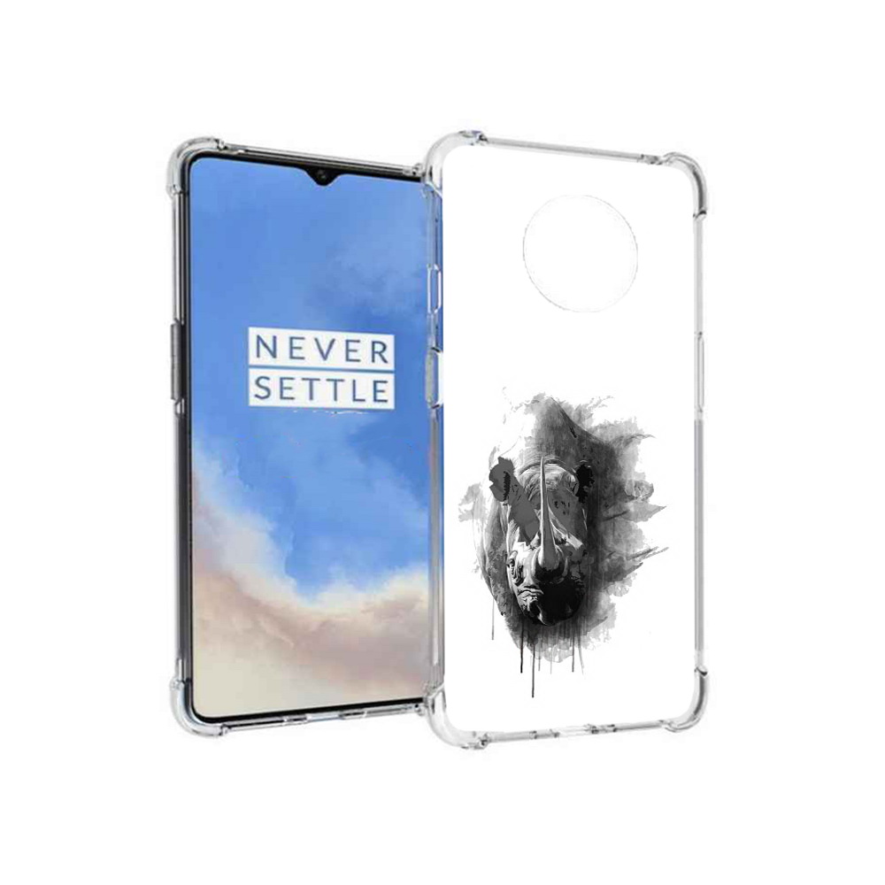 Чехол MyPads Tocco для OnePlus 7T с рисунком носорога (Модель: PT227044.138.523)