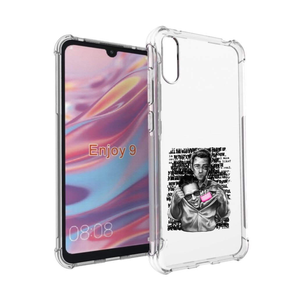 Чехол бампер MyPads бойцовский клуб для Huawei Enjoy 9.