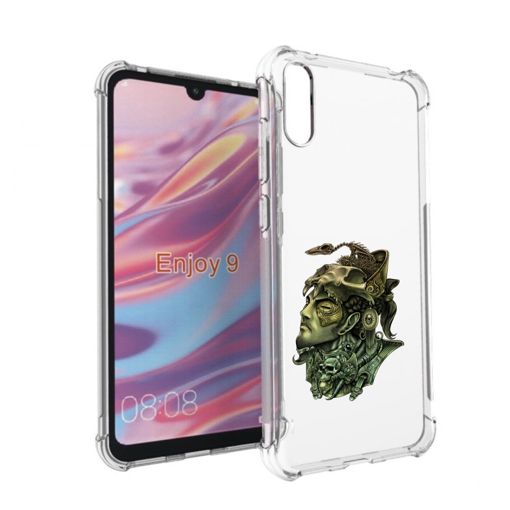 

Чехол бампер MyPads бронзовый воин для Huawei Enjoy 9., Прозрачный, Tocco