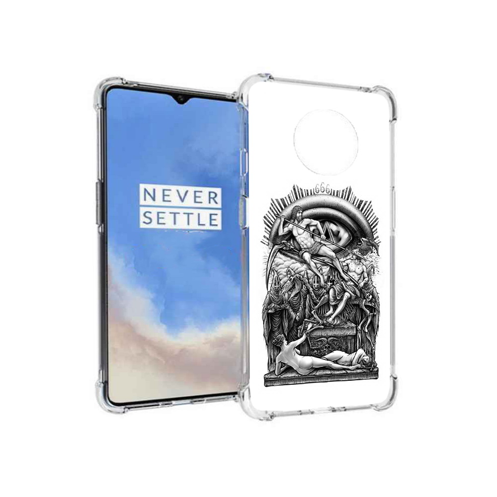 

Чехол MyPads Tocco для OnePlus 7T оракул черно белый (PT227044.138.528), Прозрачный, Tocco