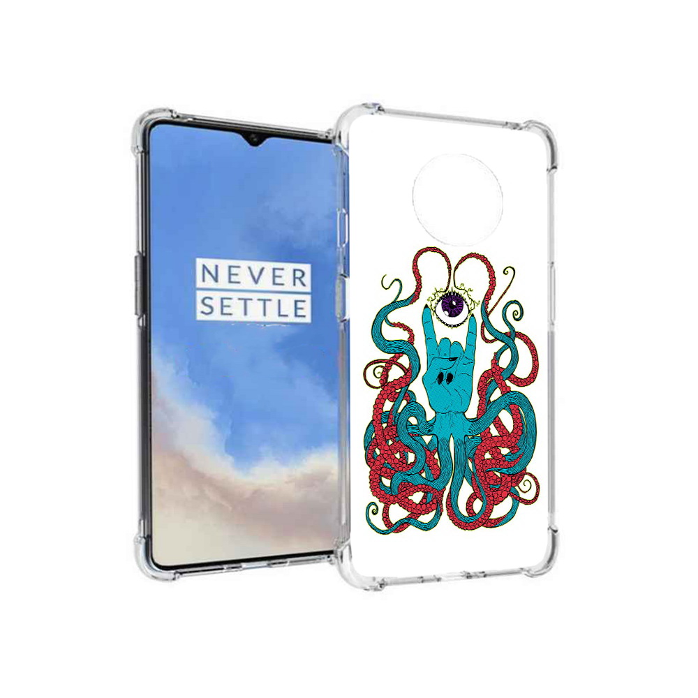 

Чехол MyPads Tocco для OnePlus 7T осьминог-рука абстракция (PT227044.138.530), Прозрачный, Tocco