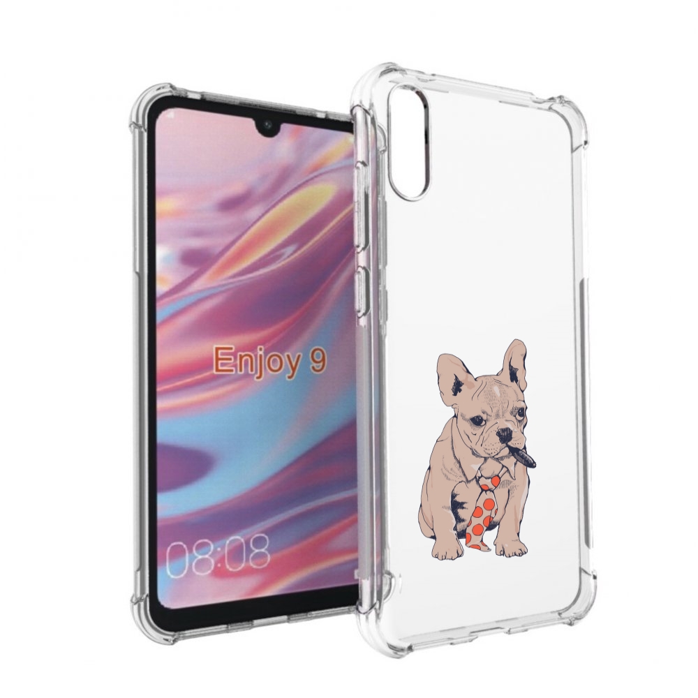 

Чехол бампер MyPads бульдог с сигарой для Huawei Enjoy 9., Прозрачный, Tocco