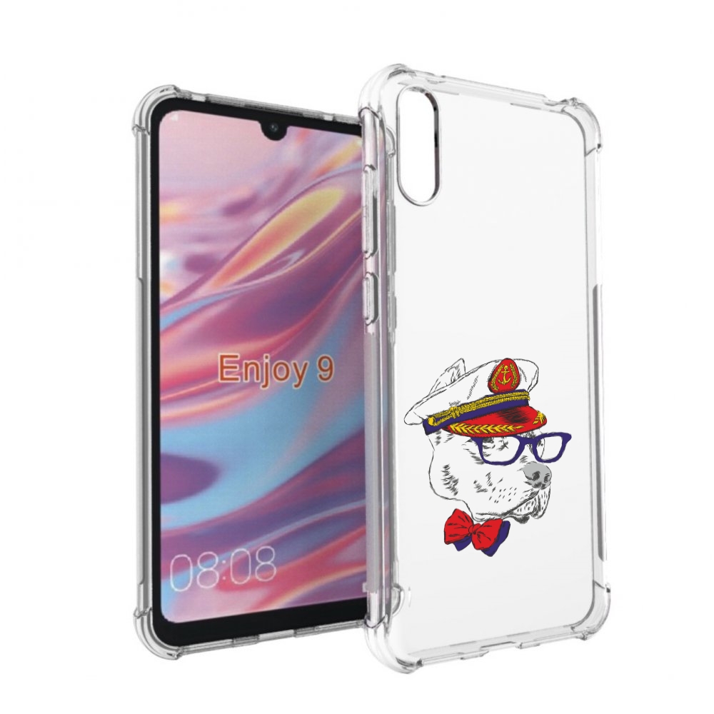 

Чехол бампер MyPads бульдог для Huawei Enjoy 9., Прозрачный, Tocco
