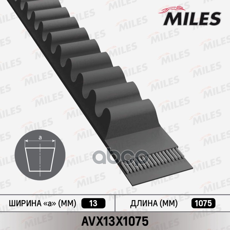 

MILES Ремень клиновой AVX13X1075 AVX13X1075 ( 0894415 )