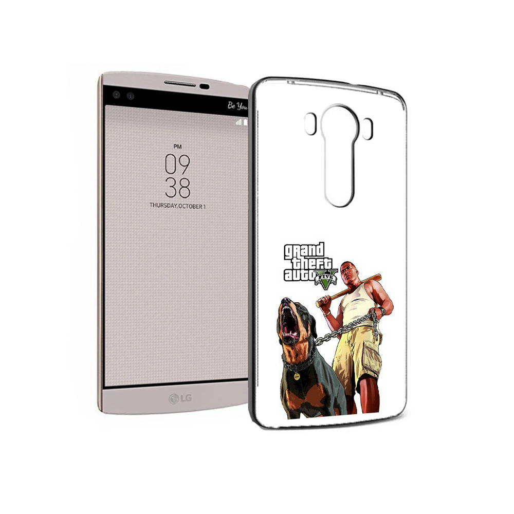 

Чехол MyPads Tocco для LG V10 GTA грозная собака (PT25325.78.18), Прозрачный, Tocco