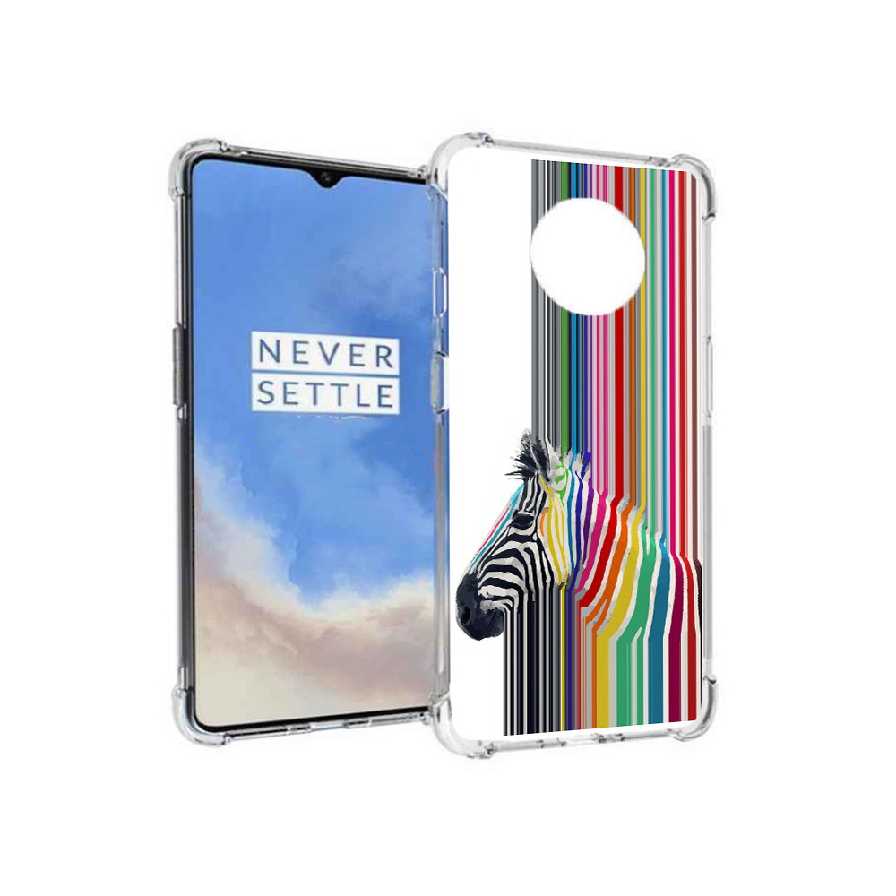 

Чехол MyPads Tocco для OnePlus 7T радужная зебра (PT227044.138.565), Прозрачный, Tocco