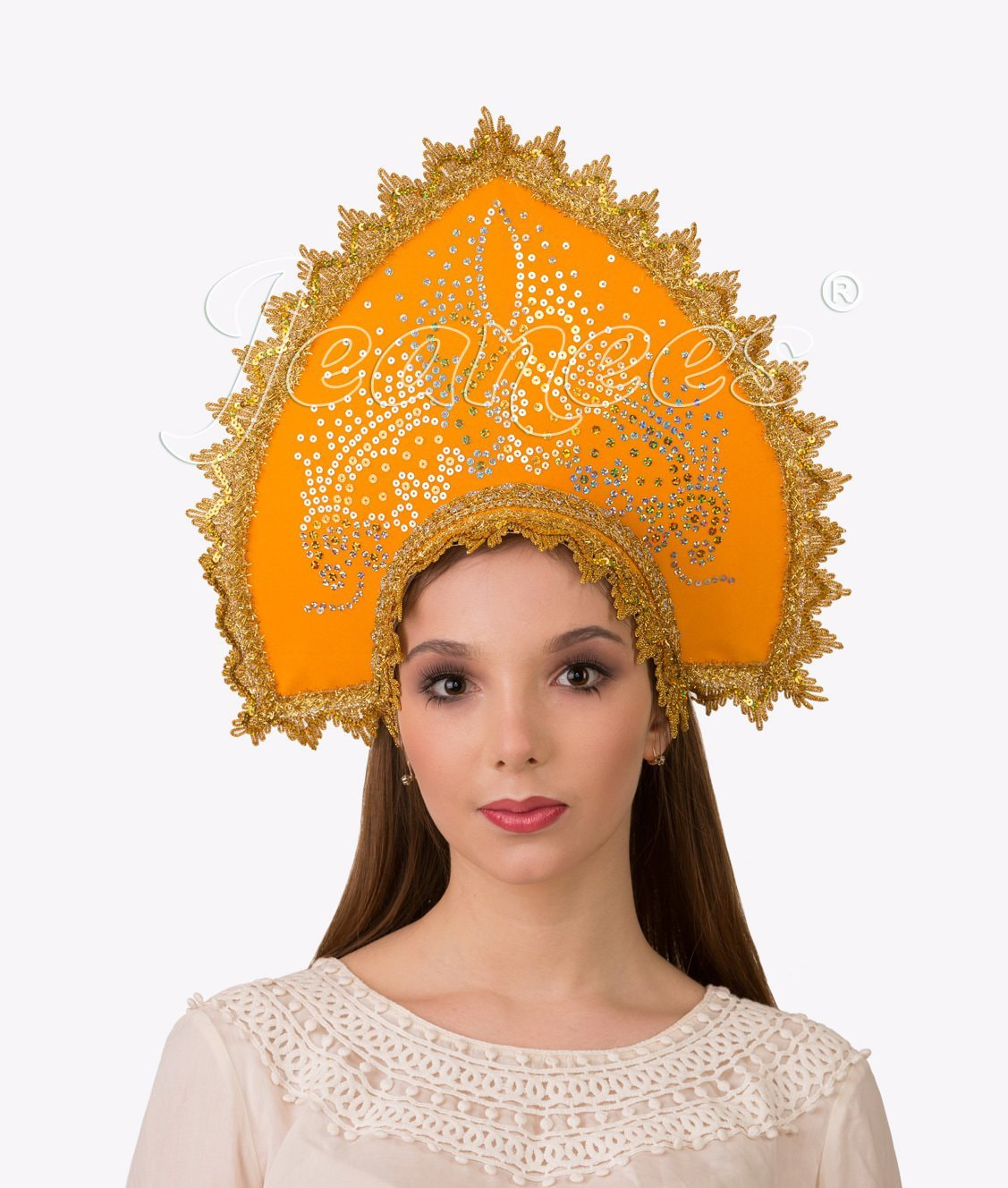 

Кокошник звездный Batik взрослый 5424, Оранжевый, 5424