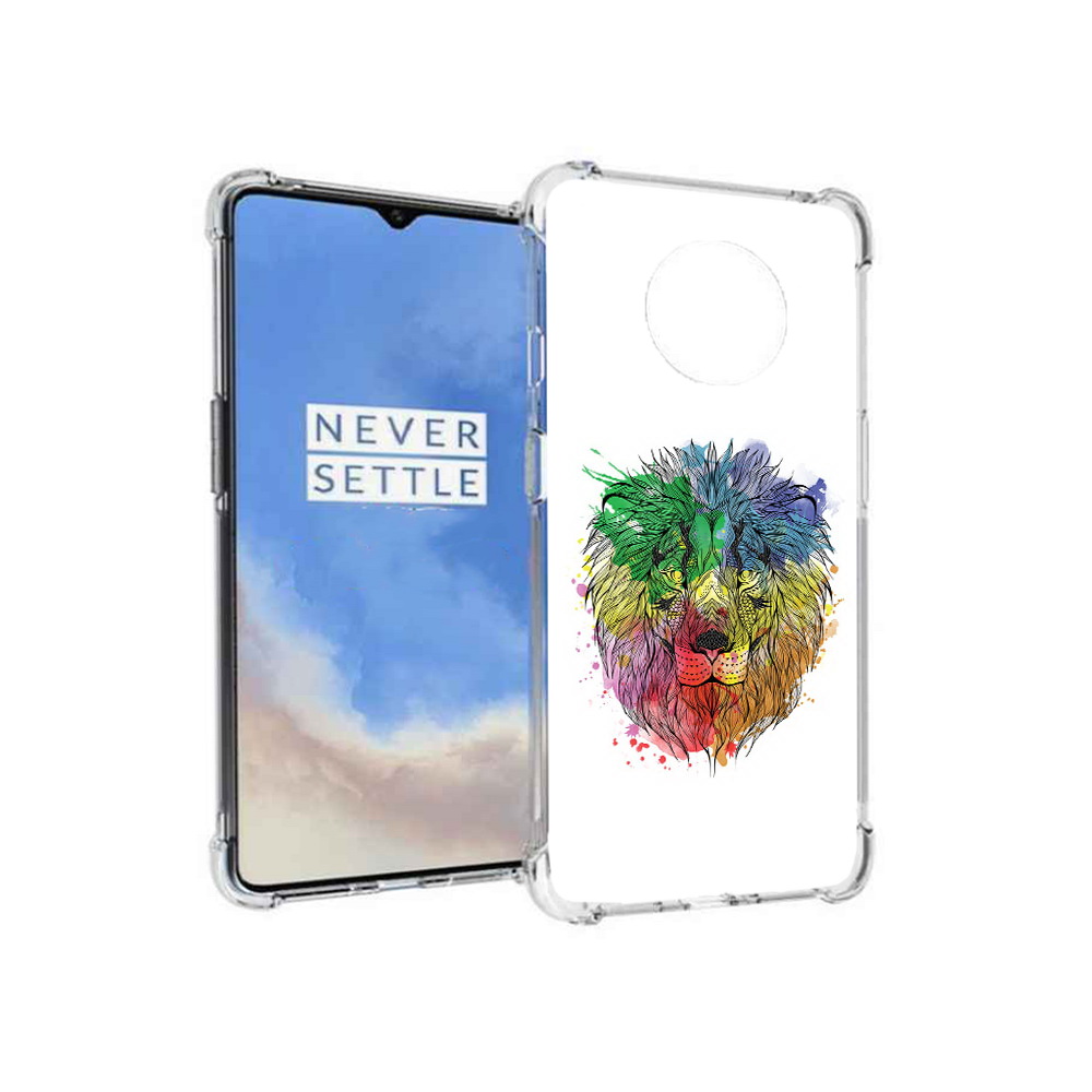 

Чехол MyPads Tocco для OnePlus 7T разноцветный гордый лев (PT227044.138.573), Прозрачный, Tocco