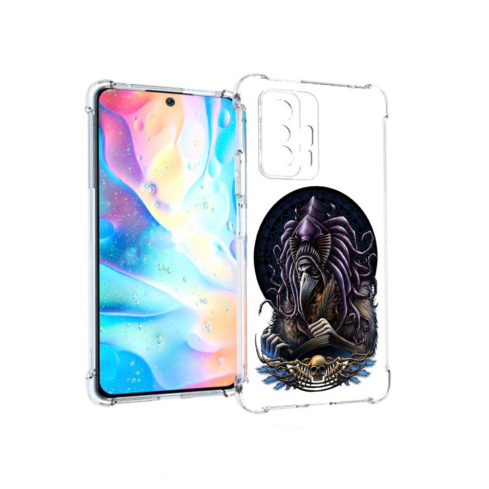 

Чехол MyPads Tocco для Xiaomi 11T Pro умный ворон (PT163474.285.650), Прозрачный, Tocco