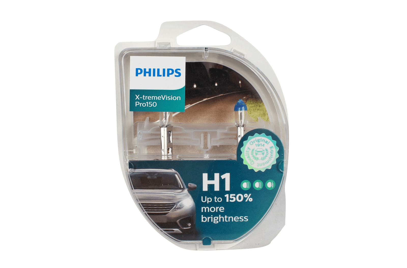 

Набор ламп 12V 55W H1 PHILIPS X-TREME VISION PRO 150 комплект 2шт