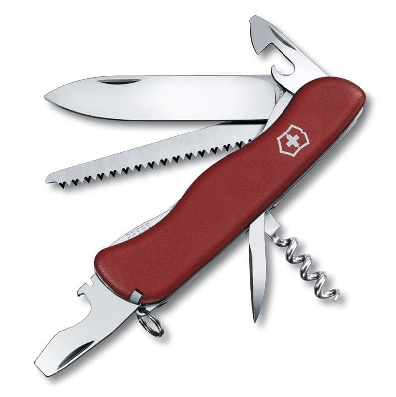 

Нож перочинный VICTORINOX Forester, 111 мм, 12 функций, с фиксатором лезвия, красный