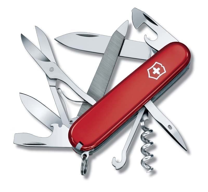 

Нож перочинный VICTORINOX Mountaineer, 91 мм, 18 функций, красный, Mountaineer