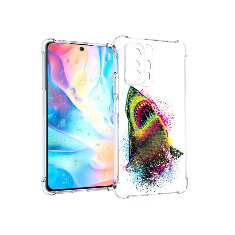 

Чехол MyPads Tocco для Xiaomi 11T Pro челюсти-2 (PT163474.285.674), Прозрачный, Tocco