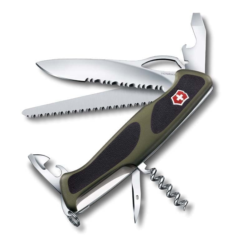 фото Нож перочинный victorinox rangergrip 179, 130 мм, 12 функций, зелёный с чёрным