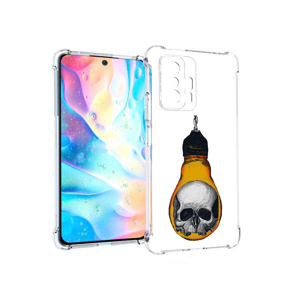 Чехол MyPads Tocco для Xiaomi 11T Pro череп в лампочке (PT163474.285.676)
