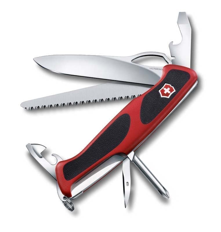 

Нож перочинный VICTORINOX RangerGrip 78, 130 мм, 12 функций, красный с чёрным, Красный;черный, RangerGrip 78