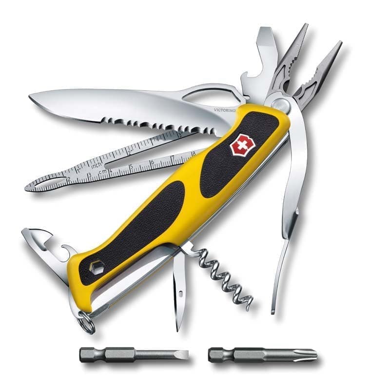 

Нож перочинный VICTORINOX RangerGrip Boatsman, 130 мм, 22 функции, жёлтый с чёрным, Желтый;черный