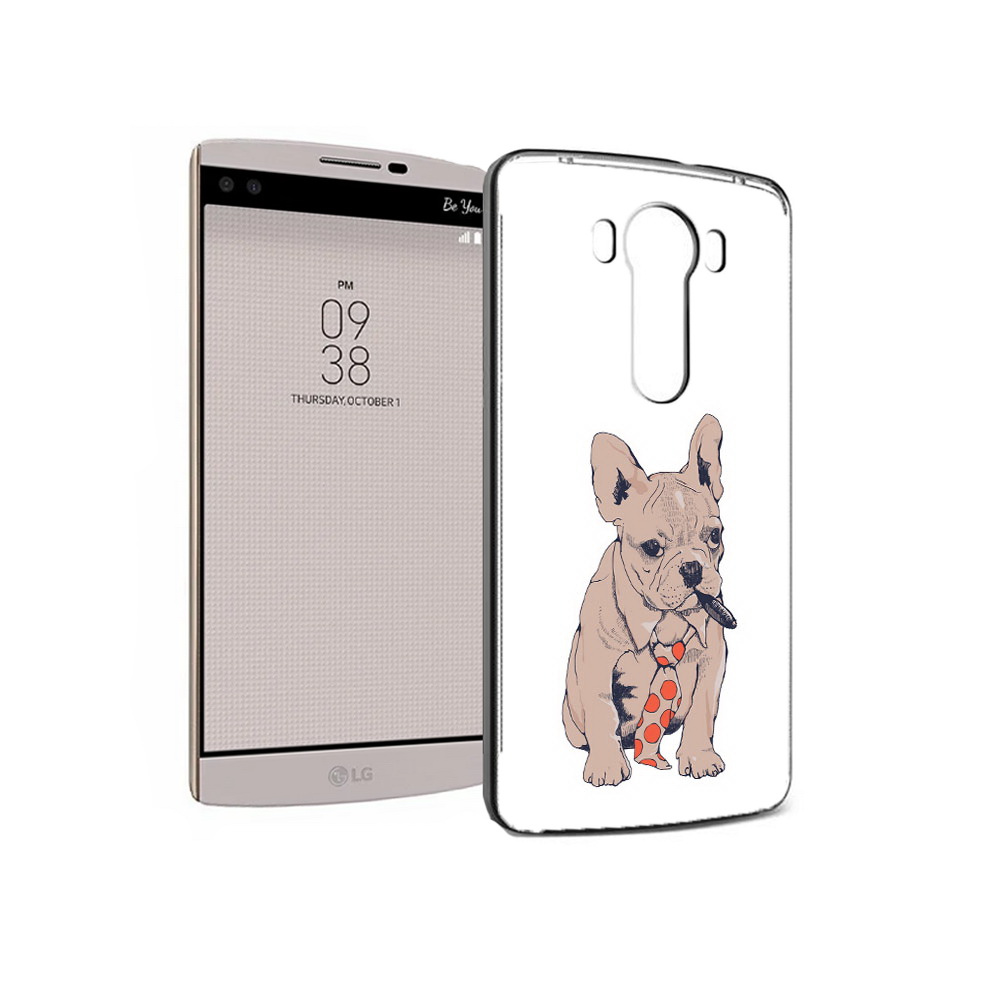 

Чехол MyPads Tocco для LG V10 бульдог с сигарой (PT25325.78.250), Прозрачный, Tocco