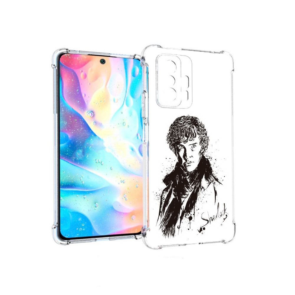 

Чехол MyPads Tocco для Xiaomi 11T Pro шерлок холмс портрет (PT163474.285.698), Прозрачный, Tocco