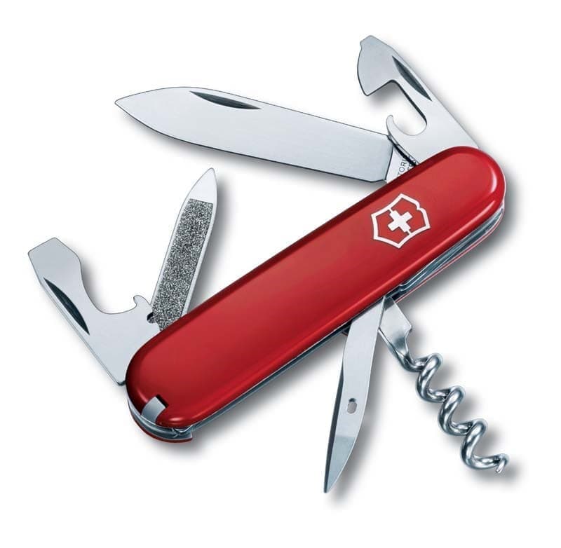 Нож перочинный VICTORINOX Sportsman, 84 мм, 13 функций, красный