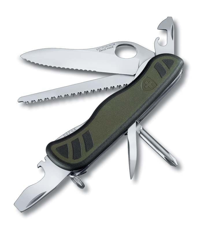 

Нож перочинный VICTORINOX Swiss Soldier's Knife 08, 111 мм, 10 функций, зелёный, Зеленый;черный