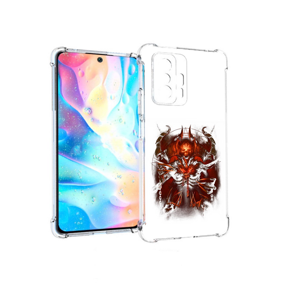 

Чехол MyPads Tocco для Xiaomi 11T Pro яркий демон (PT163474.285.708), Прозрачный, Tocco