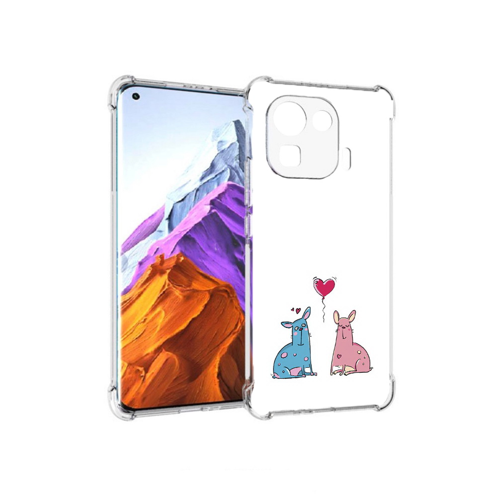

Чехол MyPads Tocco для Xiaomi 11 Pro Лама любовь (PT144585.286.102), Прозрачный, Tocco