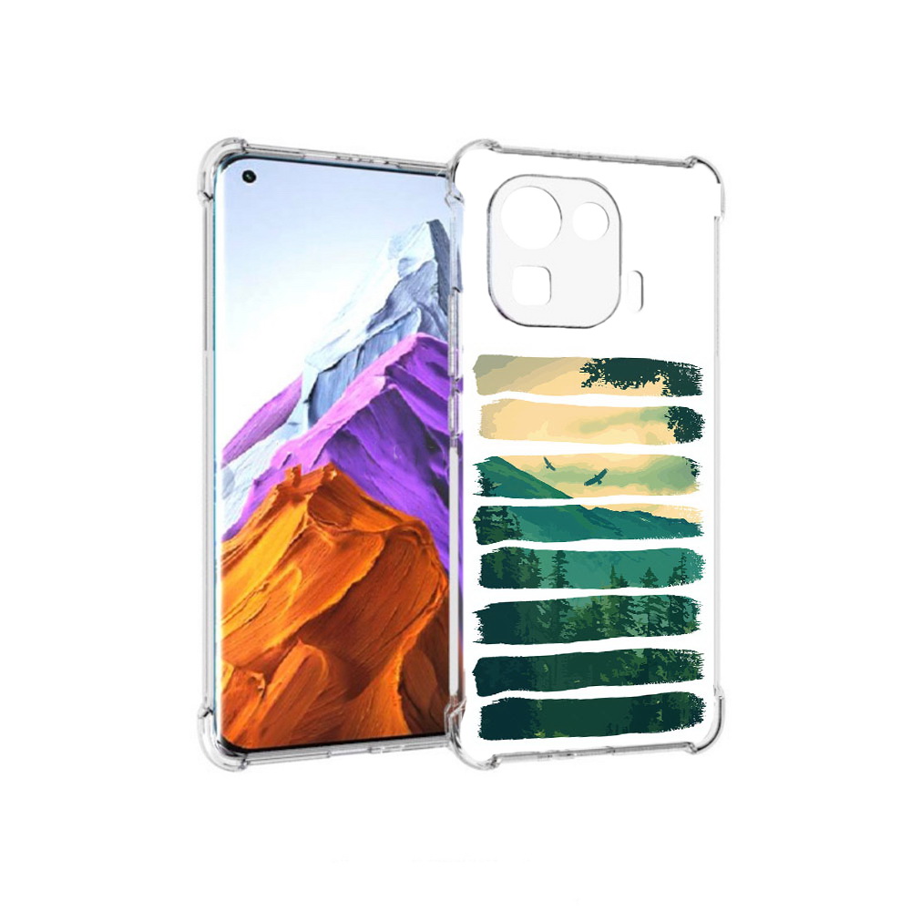 

Чехол MyPads Tocco для Xiaomi 11 Pro Лесная чаща (PT144585.286.107), Прозрачный, Tocco