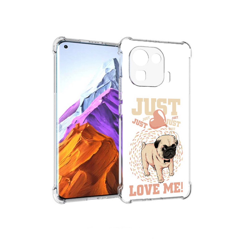 

Чехол MyPads Tocco для Xiaomi 11 Pro Люби меня (PT144585.286.109), Прозрачный, Tocco