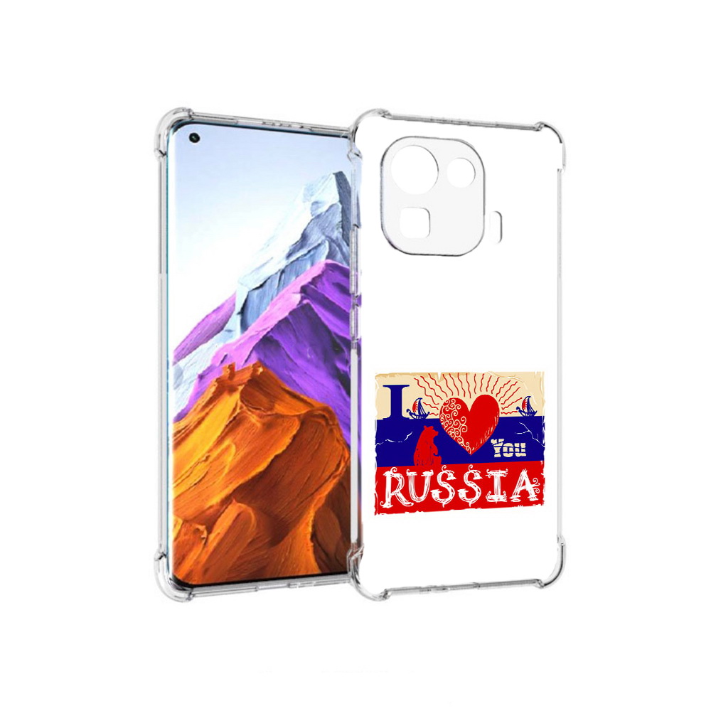 

Чехол MyPads Tocco для Xiaomi 11 Pro Люблю Россию (PT144585.286.112), Прозрачный, Tocco