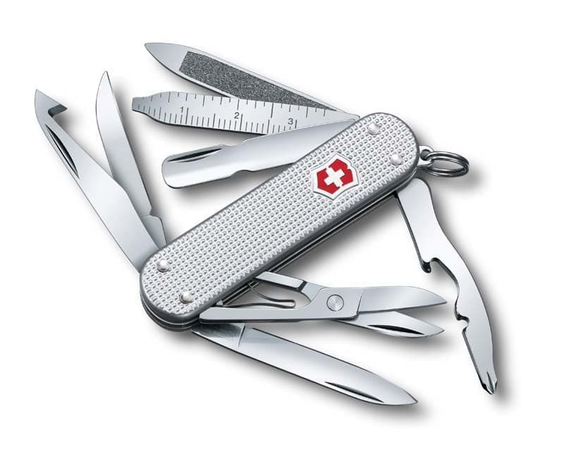 

Нож-брелок VICTORINOX Mini Champ Alox, 58 мм, 15 функций, алюминиевая рукоять, серебристый