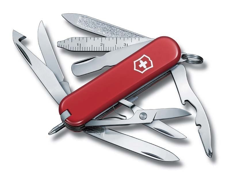 

Нож-брелок VICTORINOX Mini Champ, 58 мм, 17 функций, красный