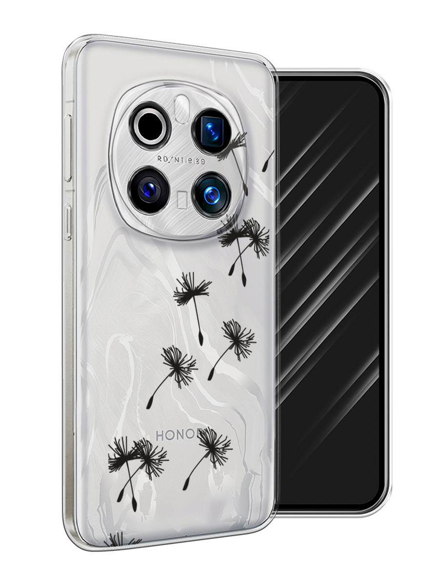 

Чехол Awog на Honor Magic 7 Pro "Летящие одуванчики", Черный, 6125650-1
