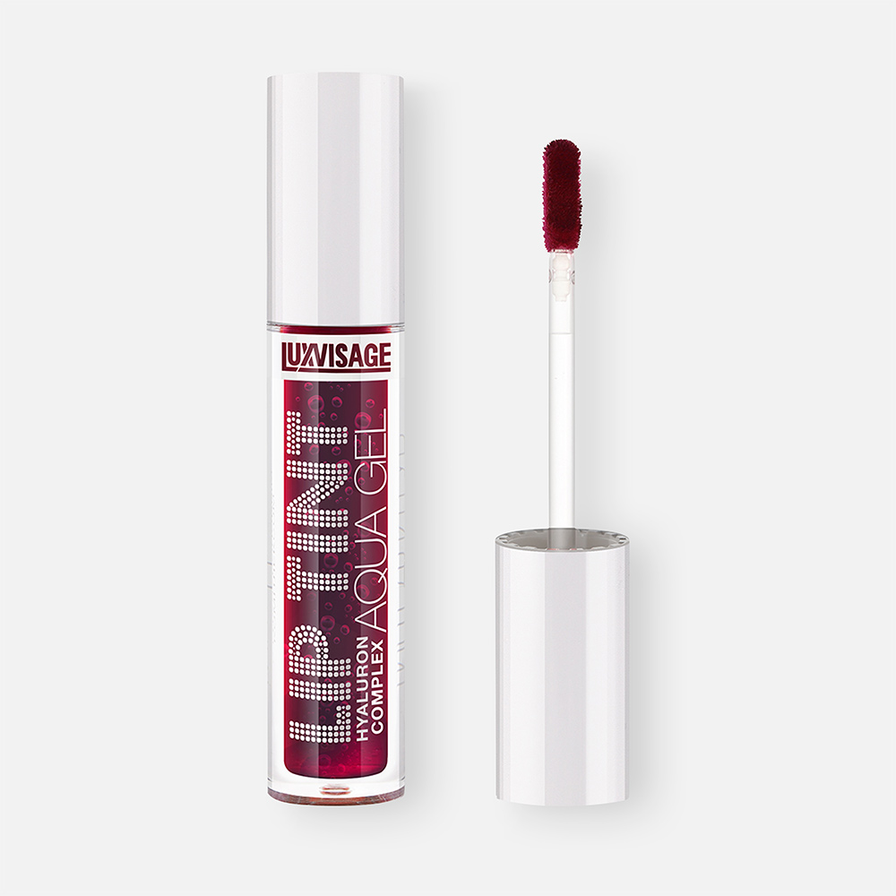 Тинт для губ Luxvisage Lip Tint Aqua Gel с гиалуроновым комплексом, тон 03 Deep Ruby тинт для губ luxvisage lip tint aqua gel с гиалуроновым комплексом 06 toffee 3 4 г