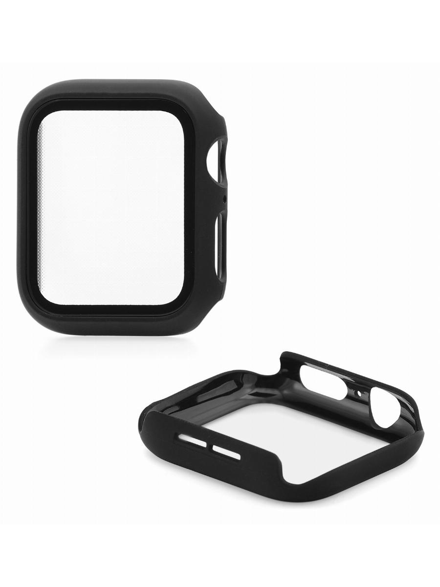 Защитное стекло для Apple Watch 40mm Skinarma Shield Black с бампером