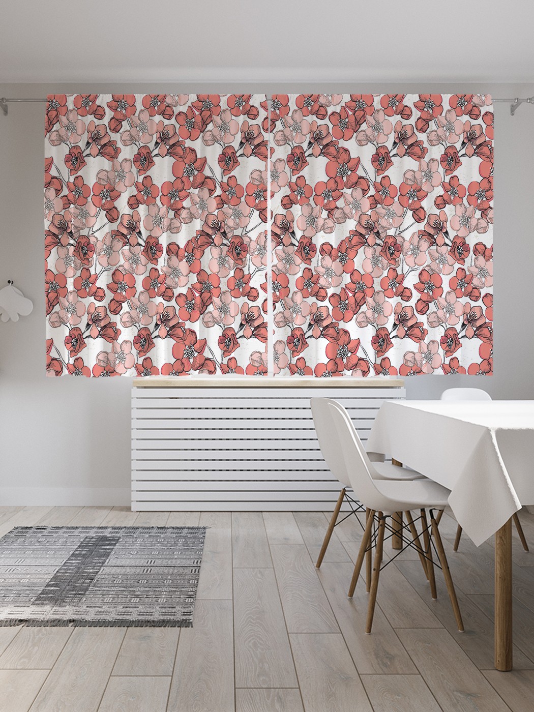 

Классические шторы JoyArty "Цветущая крона", серия Oxford DeLux, 2 полотна 145x180 см, Цветущая крона