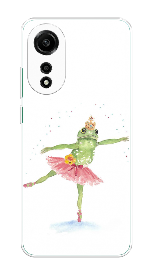 

Чехол на Oppo A78 4G "Лягушка-балерина", Зеленый, 2514750-1