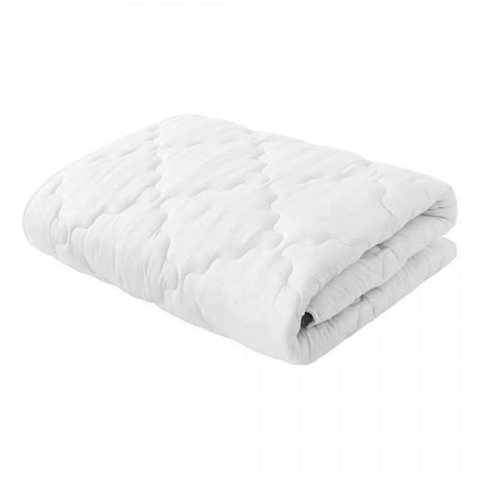 Одеяло Самойловский Текстиль легкое стеганое 172 х 205 см полиэстер всесезонное белое